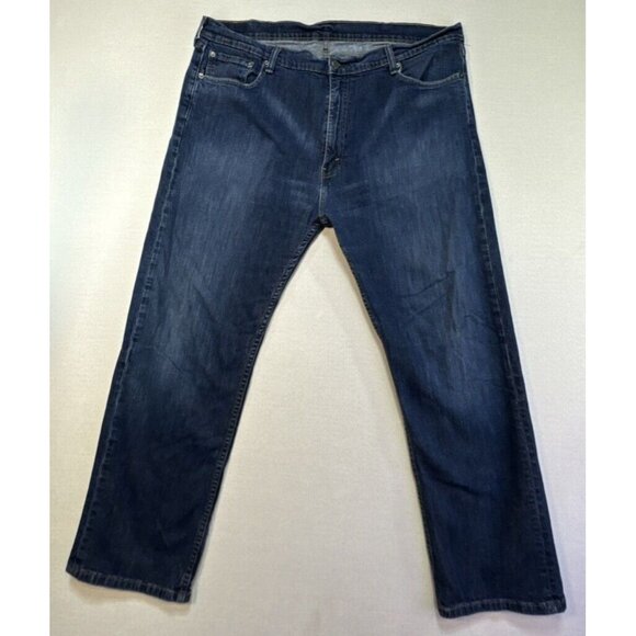 Levi's Men's 505 Regular Fit Jeans 42x30  Medium Wash Straight Leg - Picture 2 of 16